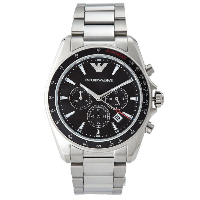 montre emporio armani sigma black chronograph ar6098 prix promo maroc casablanca 1